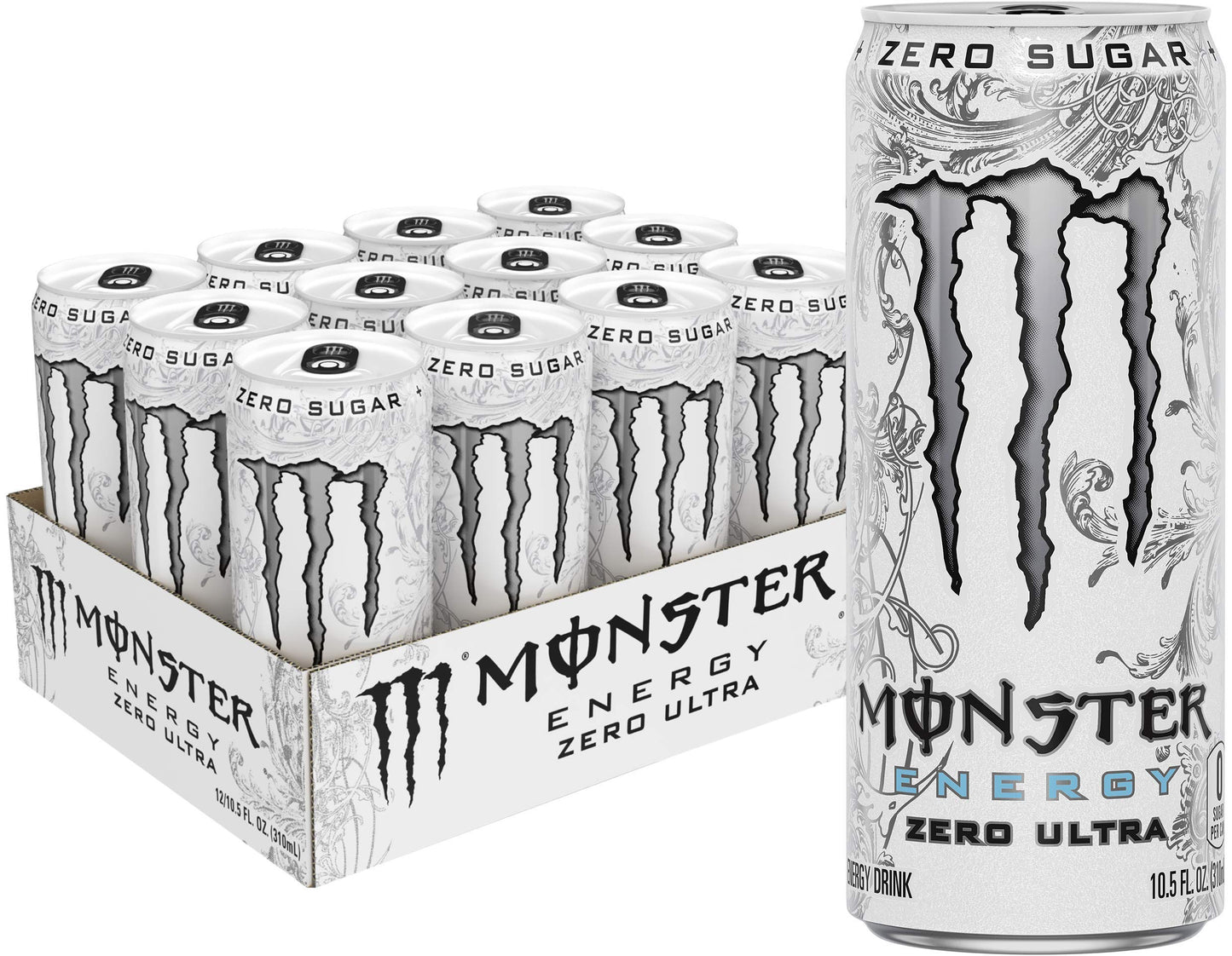 Monster Energy Zero Ultra, Sugar Free Energy Drink, 16 Ounce