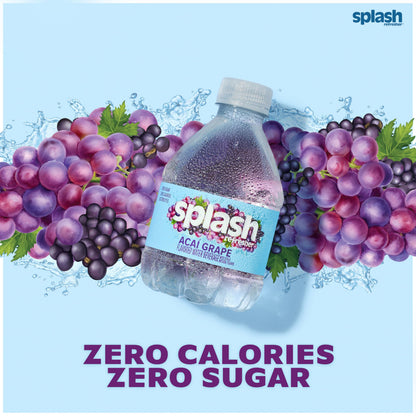 SPLASH REFRESHER Flavored Water Bottles, Mandarin Orange - 6 Pack