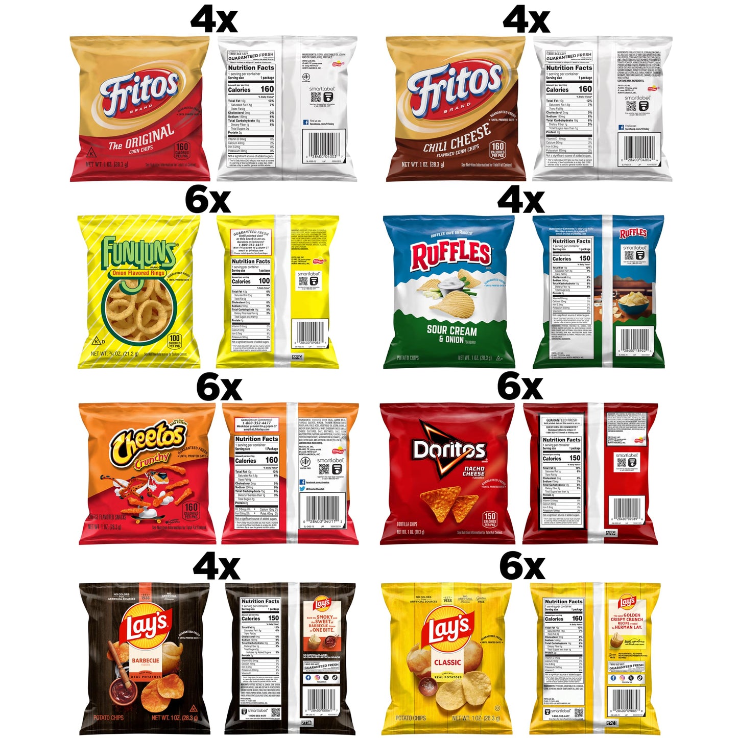 Frito-Lay Fun Times Mix Variety Pack, 40 Count