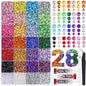 Rainbow Flatback Rhinestones for Crafting and 3PCS B7000 Glue (Set 1), 2 Boxes of 4500 PCS Resin Rhinestones Gems Charms for Bedazzling DIY Crafts Tumblers Shoes Fabric Clothing Nail Art