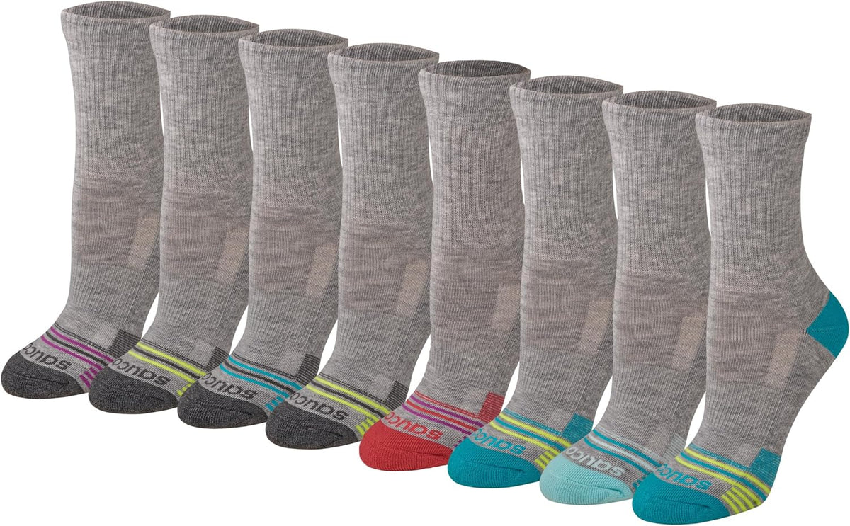 Saucony Women's RunDry Performance Heel Tab Athletic Socks, Available in S-L (8, 16, 24 Pairs)