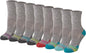 Saucony Women's RunDry Performance Heel Tab Athletic Socks, Available in S-L (8, 16, 24 Pairs)