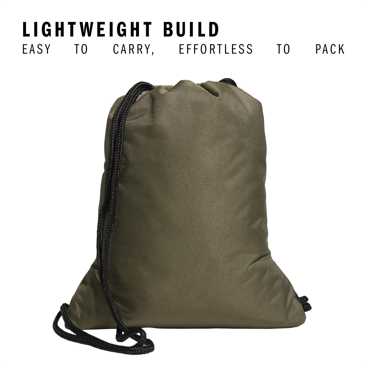 adidas Alliance Sackpack – Drawstring Backpack for Sports, Small Gym Bag, Preloved Teal Green/Black/3, OSFA
