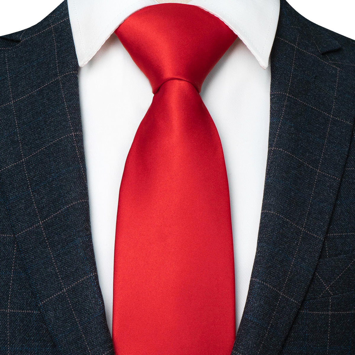 JEMYGINS Solid Color Tie Mens Necktie for Business and Wedding