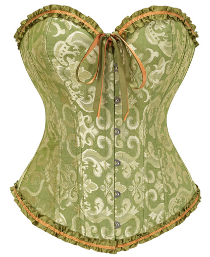 SZIVYSHI 14-Bone Overbust Corset Top