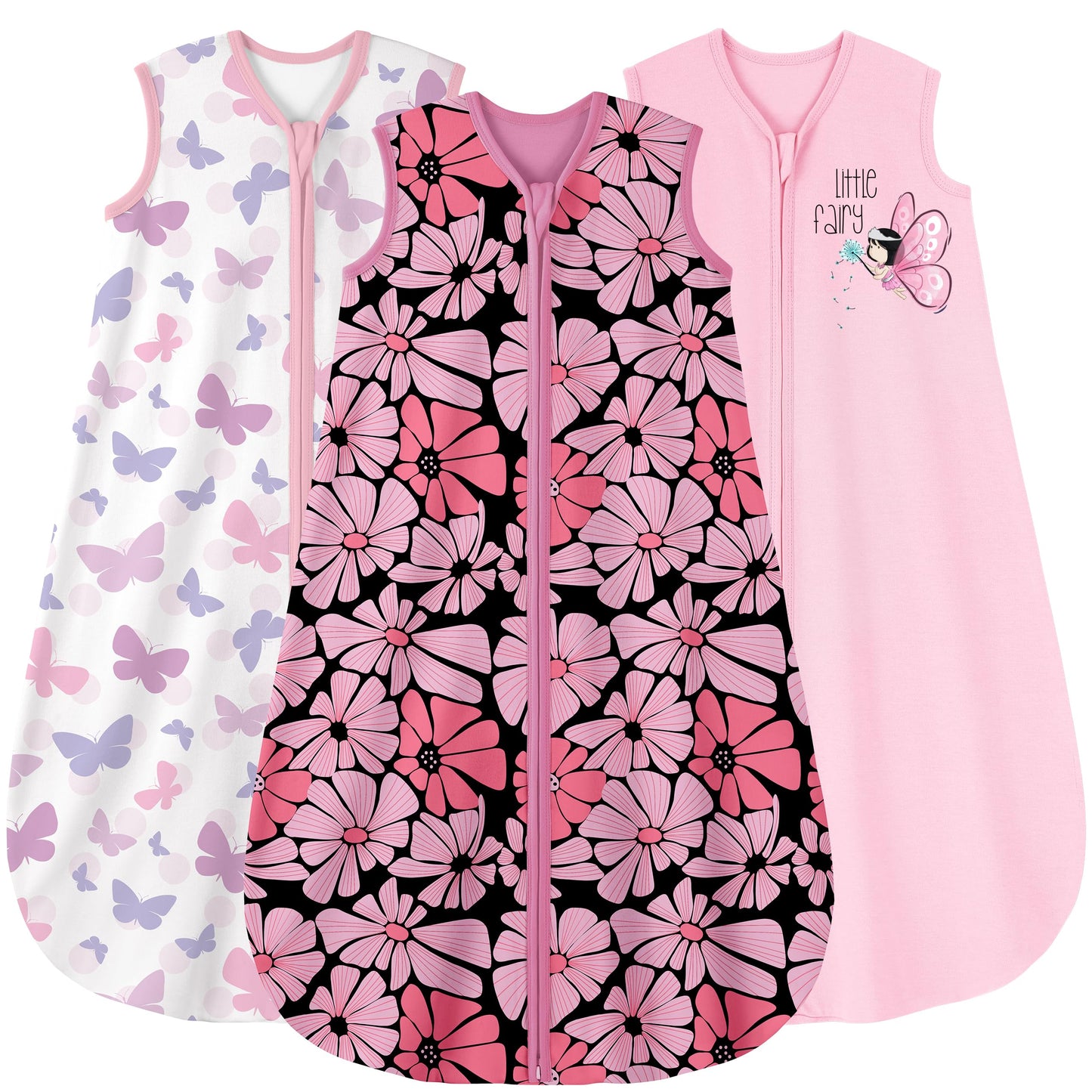 Yoofoss Baby Sleep Sack 0-6 Month 0.5TOG 100% Organic Cotton 2-Way Zipper