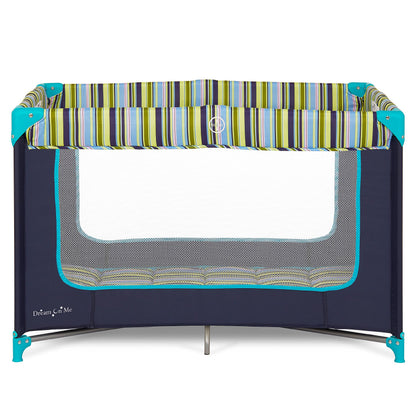 Dream On Me Zodiak Portable Playard, Compact for Travel, Carry Bag, Gray & Pink
