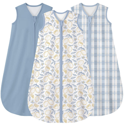 Yoofoss Baby Sleep Sack 0-6 Month 0.5TOG 100% Organic Cotton 2-Way Zipper