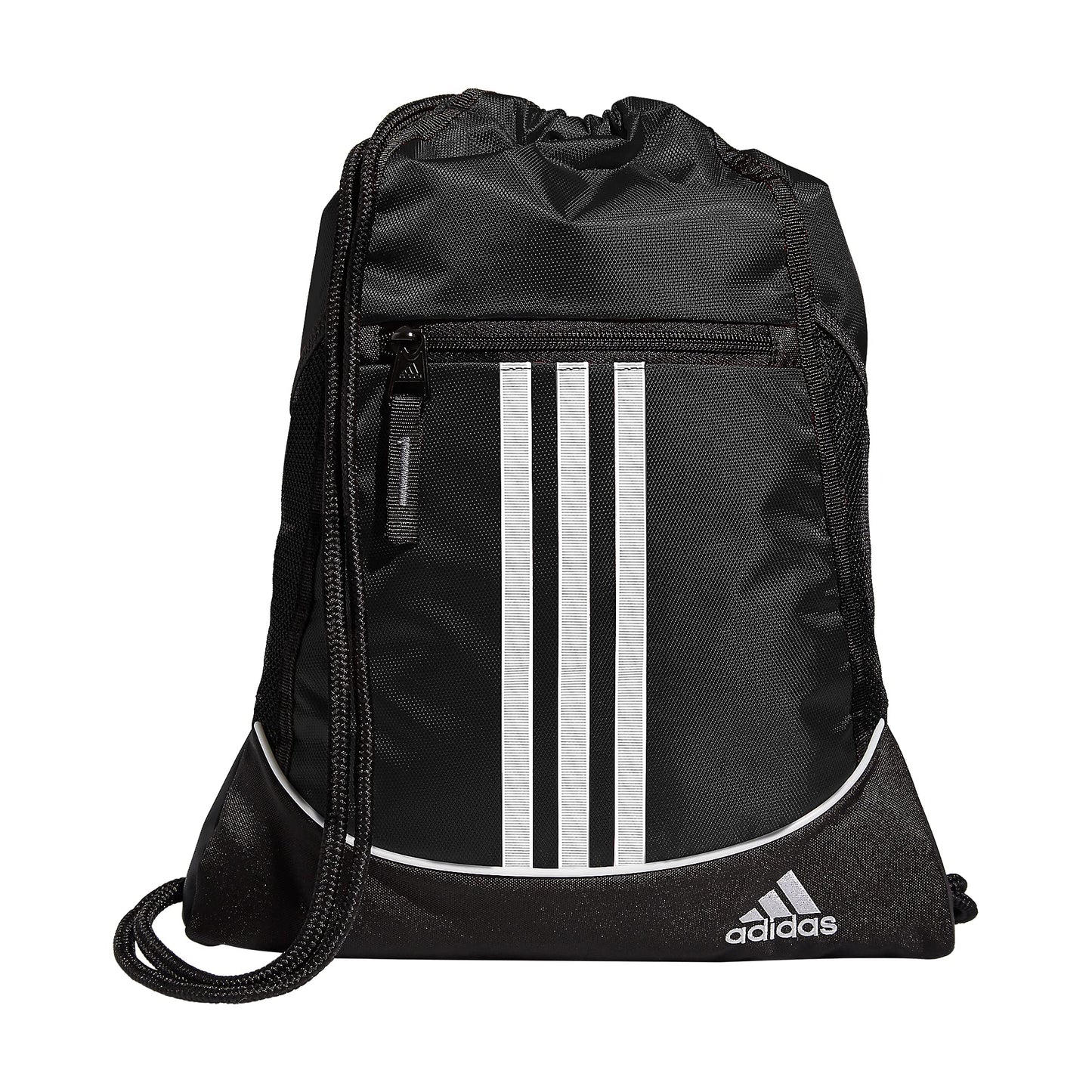 adidas Alliance Sackpack – Drawstring Backpack for Sports, Small Gym Bag, Preloved Teal Green/Black/3, OSFA
