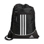 adidas Alliance Sackpack – Drawstring Backpack for Sports, Small Gym Bag, Preloved Teal Green/Black/3, OSFA