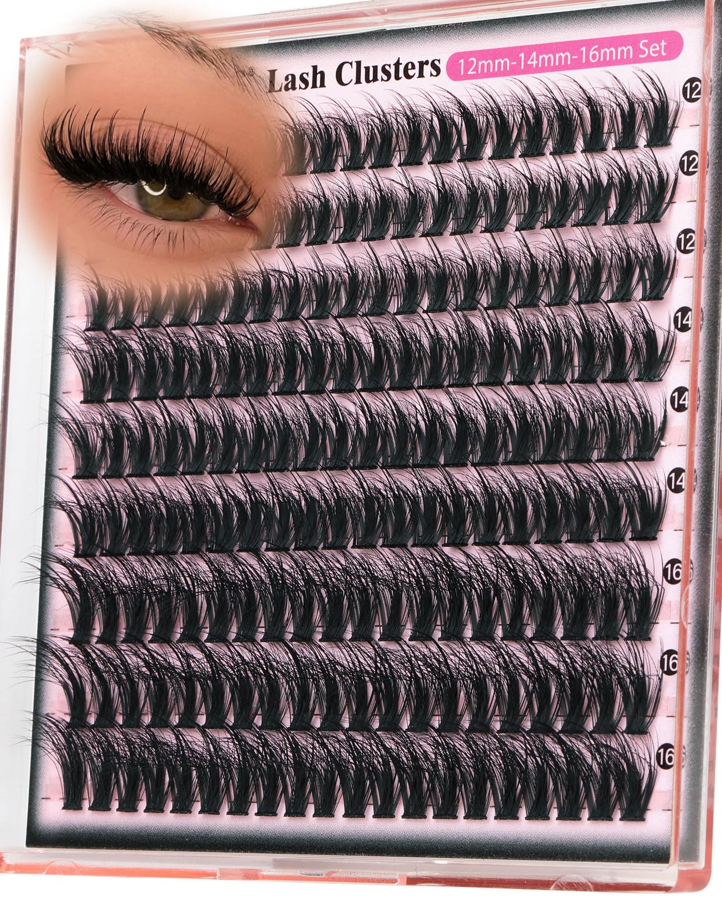 Goddvenus Pre-made Spikes Lash Clusters Wispy Manga Eyelash Clusters