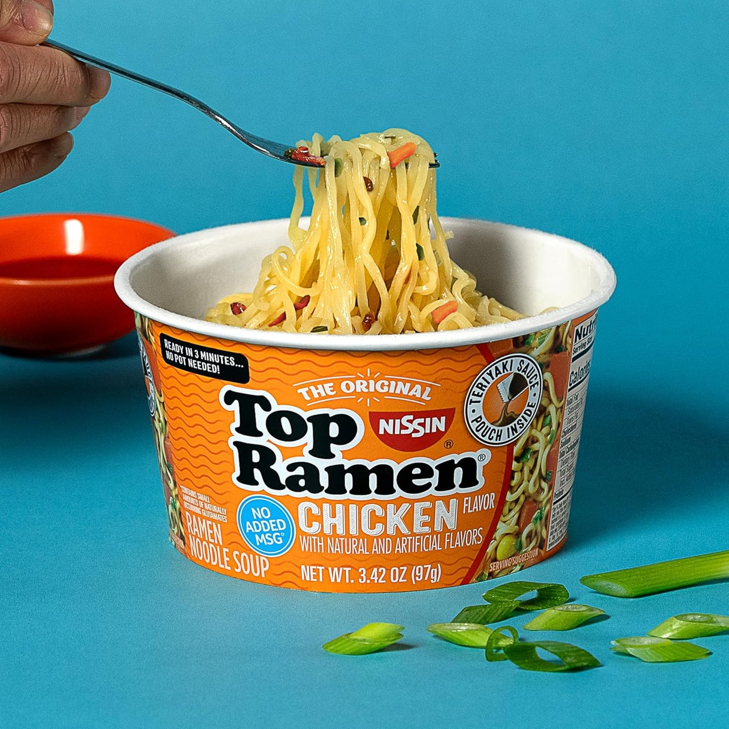 Nissin Top Ramen Noodle Soup, Chicken, 3 Ounce (Pack of 24)