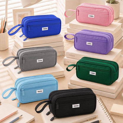 TOPBIDAI Large Pencil Case Pouch for Girls Boy Women Men Adults