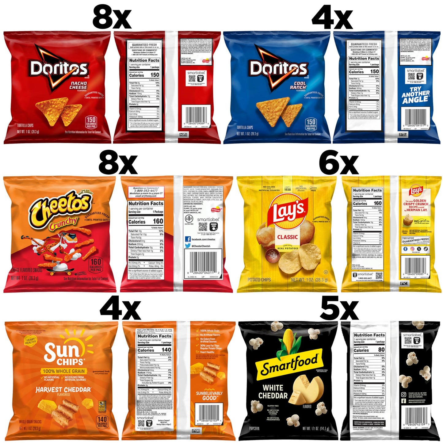 Frito-Lay Fun Times Mix Variety Pack, 40 Count