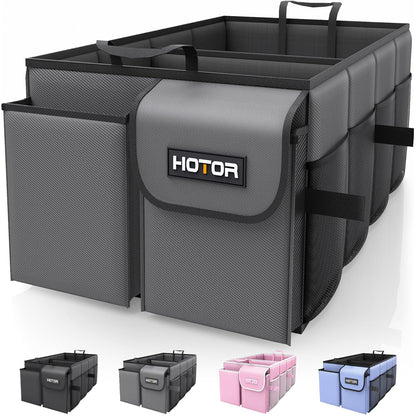 HOTOR Trunk Organizer - Foldable Car Organizer for SUVs & Sedans Storage