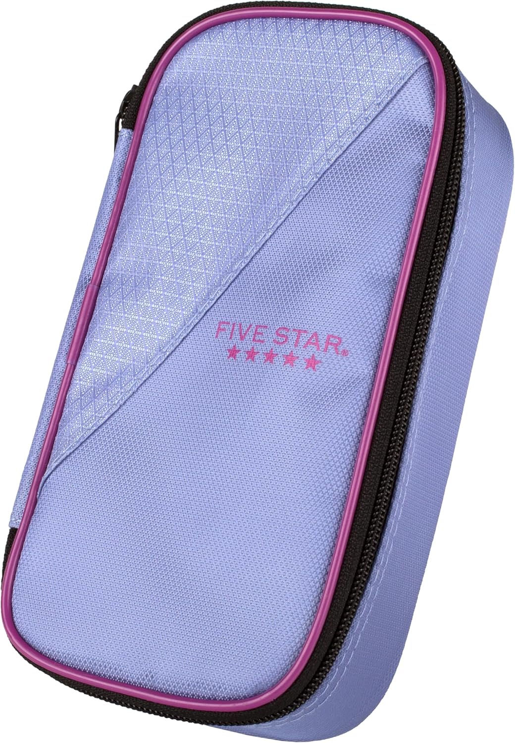 Five Star Pencil Pouch, Pen Case, High-Capacity Zipper Pouch, Storage Organizer for School Supplies Earbuds Chargers Cables Makeup, Blue/Denim (500212F-ECM)