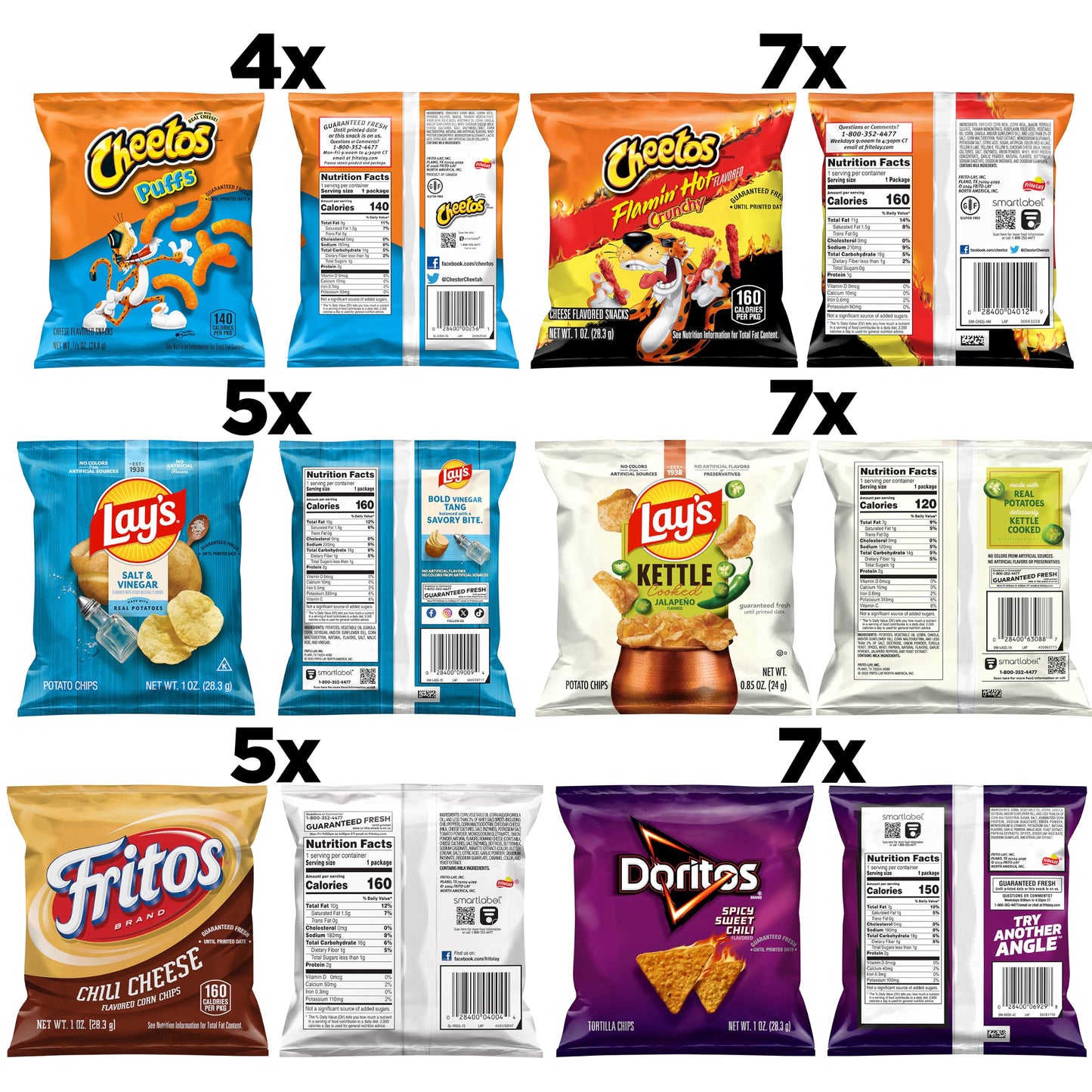 Frito-Lay Fun Times Mix Variety Pack, 40 Count