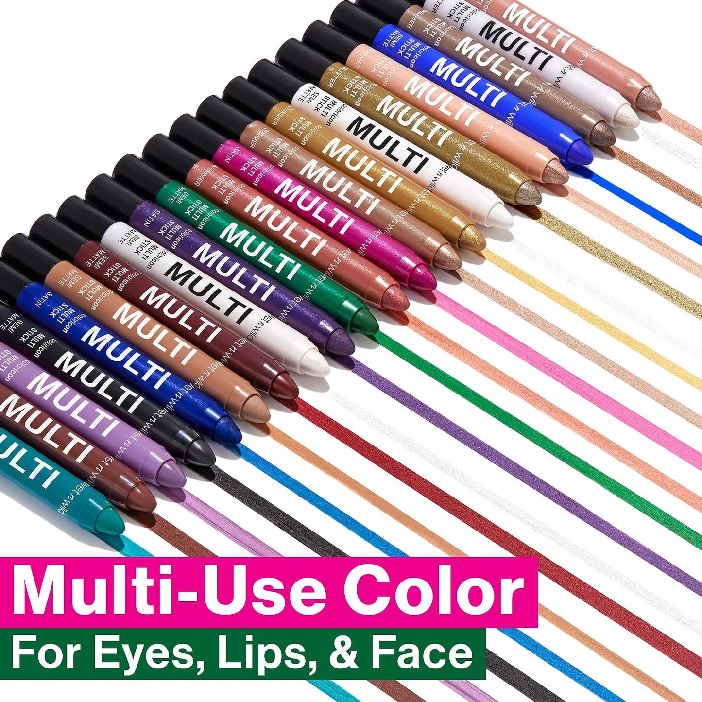 wet n wild Color Icon Cream Eyeliner Eyeshadow Multi-Stick, Moisturizing, Nourishing Velvety Cream-to-Powder Buildable & Blendable Formula, Cruelty-Free & Vegan - Brown Sugar