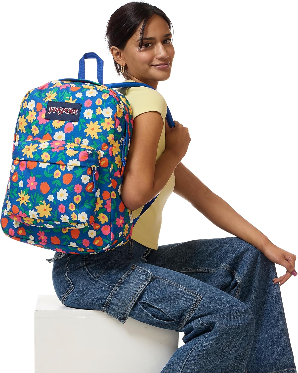 JanSport SuperBreak One Backpack - Durable, Lightweight Bookbag with 1 Main Compartment, Front Utility Pocket with Built-in Organizer - Premium Backpack, Bad Bows
