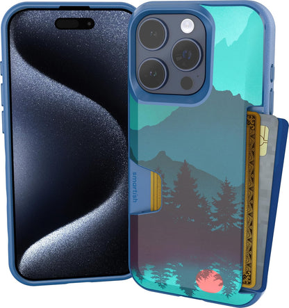 Smartish® iPhone 13 Wallet Case - Wallet Slayer Vol. 1 [Slim + Protective] Credit Card Holder - Drop Tested Hidden Credit Card Slot Cover for Apple iPhone 13 - Black Tie Affair