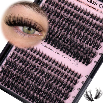 Goddvenus Pre-made Spikes Lash Clusters Wispy Manga Eyelash Clusters