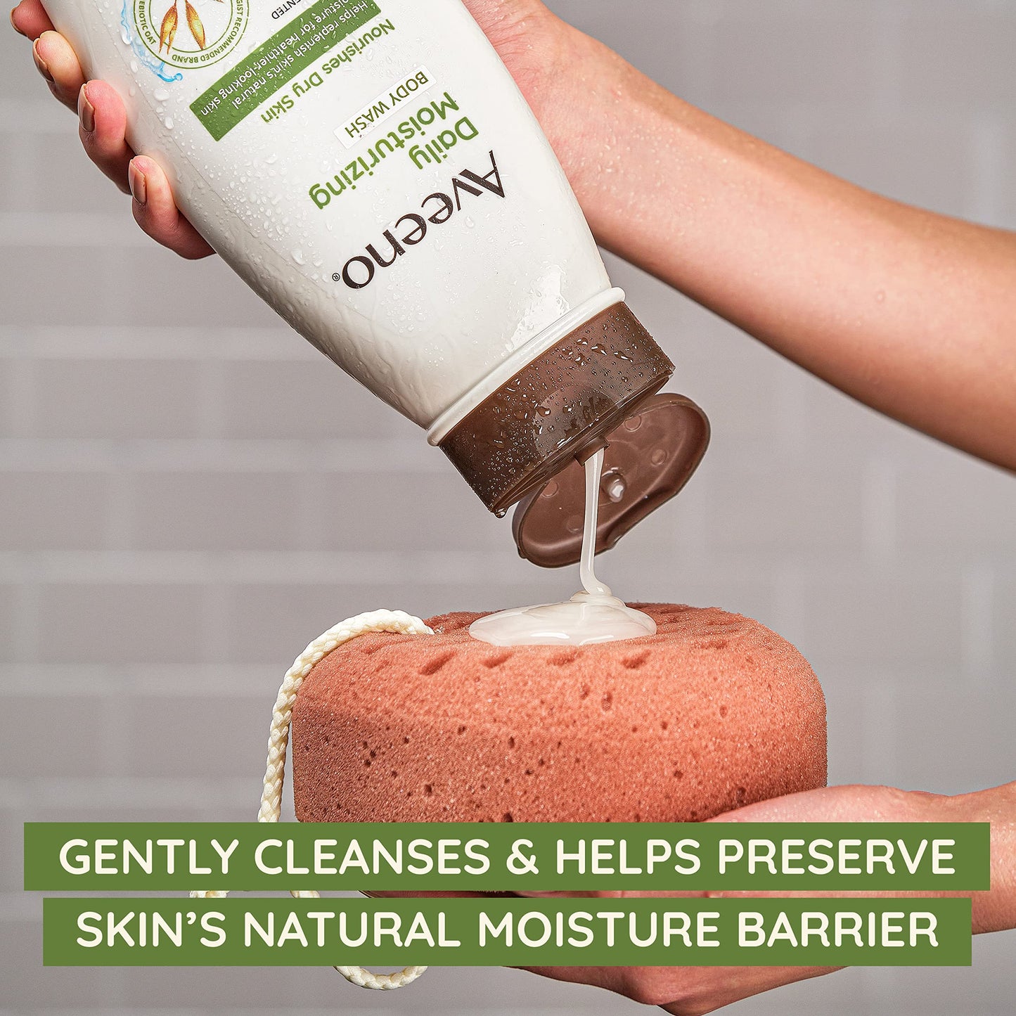 Aveeno Daily Moisturizing Body Lotion for Normal to Dry Skin, Moisturizer with Soothing Prebiotic Oat, Non Greasy, Non Comedogenic, Fragrance Free Body Lotion for Women & Men, 18 Fl Oz