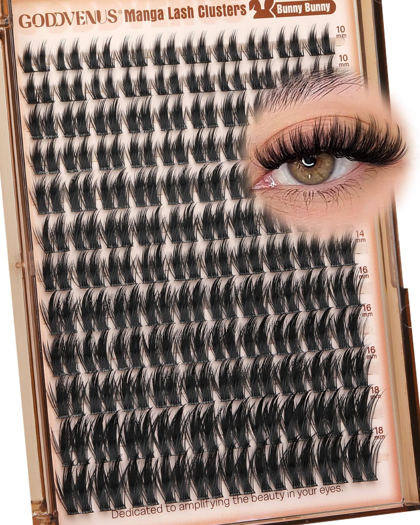 Goddvenus Pre-made Spikes Lash Clusters Wispy Manga Eyelash Clusters