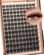 Goddvenus Pre-made Spikes Lash Clusters Wispy Manga Eyelash Clusters