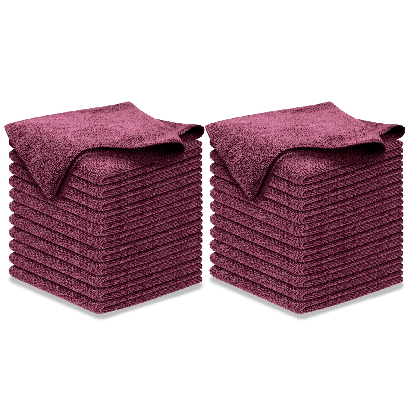 USANOOKS Microfiber Cleaning Cloth Grey - 12 Pcs (12.5"x12.5") - High Performance - 1200 Washes, Ultra Absorbent Microfiber Towel Weave Grime & Liquid for Streak-Free Mirror Shine - Car Washing Cloth
