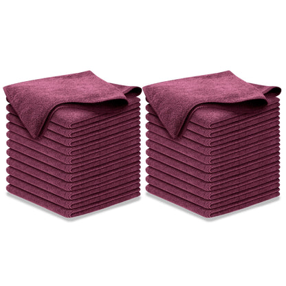 USANOOKS Microfiber Cleaning Cloth Grey - 12 Pcs (12.5"x12.5") - High Performance - 1200 Washes, Ultra Absorbent Microfiber Towel Weave Grime & Liquid for Streak-Free Mirror Shine - Car Washing Cloth