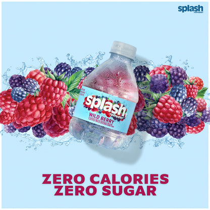 SPLASH REFRESHER Flavored Water Bottles, Mandarin Orange - 6 Pack