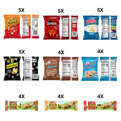 Frito-Lay Ultimate Snack Care Package, Favorites Mix, Variety Assortment of Chips, Cookies, Crackers & More, 40 Count