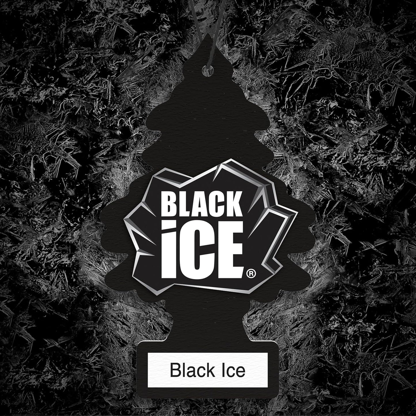 LITTLE TREES Car Air Freshener | Hanging Tree Provides Long Lasting Scent for Auto and Home | Black Ice, 24 Air Fresheners