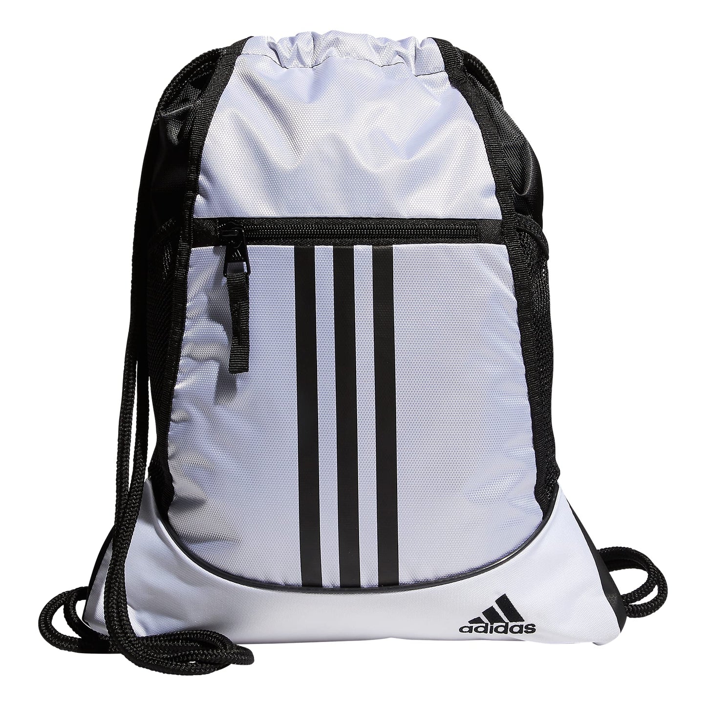 adidas Alliance Sackpack – Drawstring Backpack for Sports, Small Gym Bag, Preloved Teal Green/Black/3, OSFA