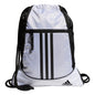 adidas Alliance Sackpack – Drawstring Backpack for Sports, Small Gym Bag, Preloved Teal Green/Black/3, OSFA