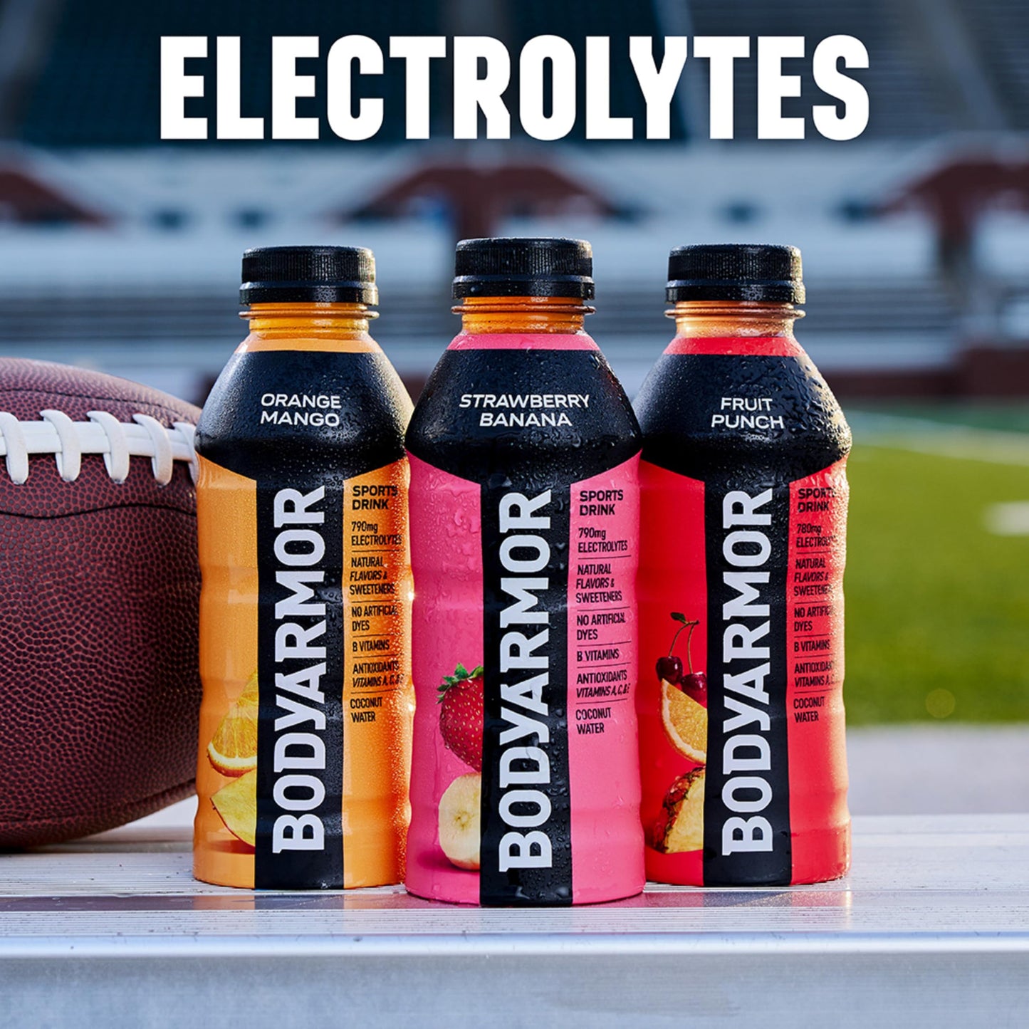 BODYARMOR Sports Drink, Strawberry Banana, Electrolyte Drink Hydration, 12 Fl Oz Bottles (8 Pack), Flavored Coconut Water with B Vitamins & Antioxidants