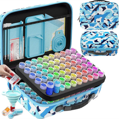 ARTDOT 60 Slots Storage Container for Diamond Art Kits for Adults, Portable Bead Storage Boxes for Diamond Painting Accessories and Tools