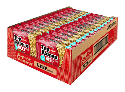 Nissin Top Ramen Noodle Soup, Chicken, 3 Ounce (Pack of 24)