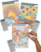 Lifelines FlowArt Mini Activity Pads, 3-Pack, Dot-by-Letter Coloring Books