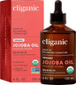 Cliganic Organic Jojoba Oil, 100% Pure Cold Pressed for Face & Hair, 4oz