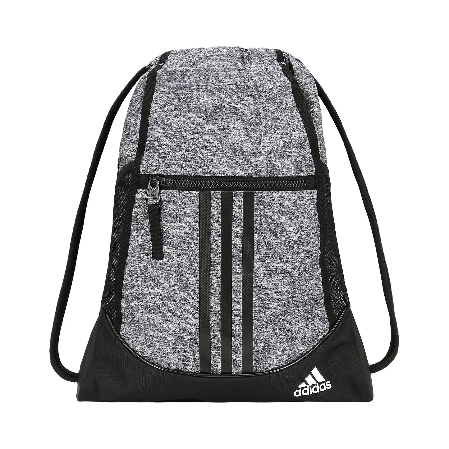 adidas Alliance Sackpack – Drawstring Backpack for Sports, Small Gym Bag, Preloved Teal Green/Black/3, OSFA