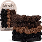 Kitsch Ultra-Petite Satin Scrunchies for Women - Eucalyptus, 6pcs