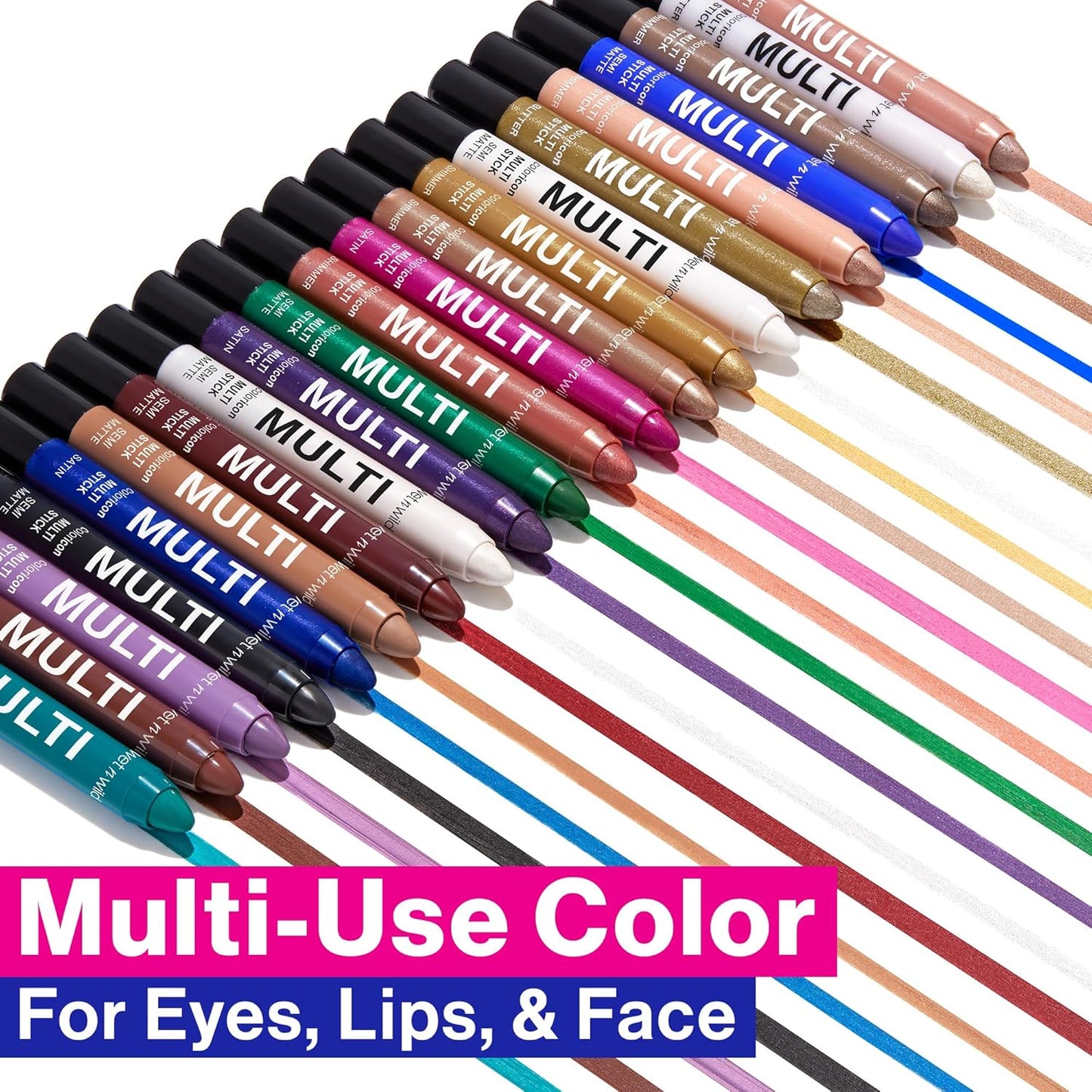 wet n wild Color Icon Cream Eyeliner Eyeshadow Multi-Stick, Moisturizing, Nourishing Velvety Cream-to-Powder Buildable & Blendable Formula, Cruelty-Free & Vegan - Brown Sugar