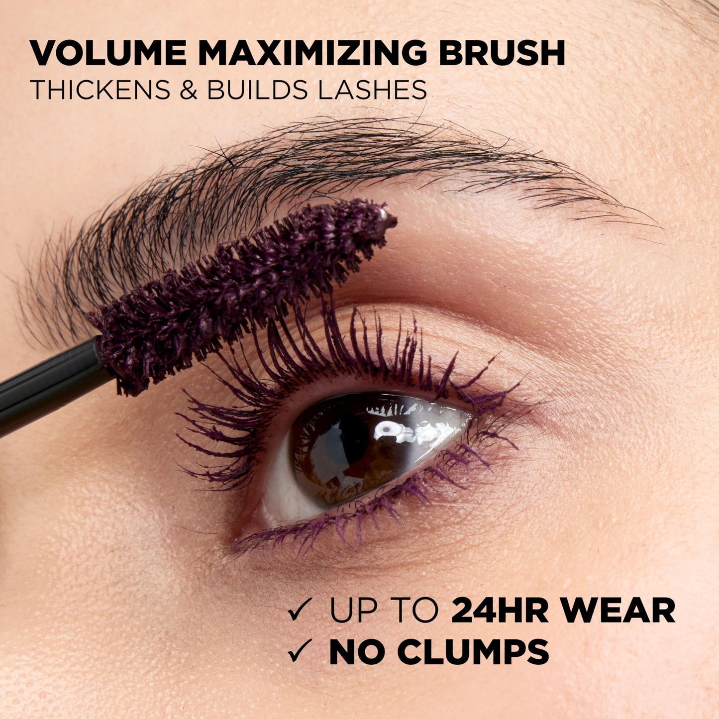 L’Oreal ParisVoluminous Waterproof Volume Building Mascara, Black [360], 0.28 oz (Pack of 3)