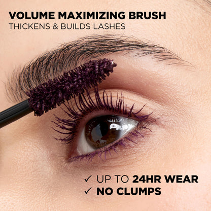 L’Oreal ParisVoluminous Waterproof Volume Building Mascara, Black [360], 0.28 oz (Pack of 3)
