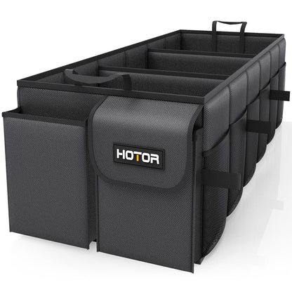 HOTOR Trunk Organizer - Foldable Car Organizer for SUVs & Sedans Storage