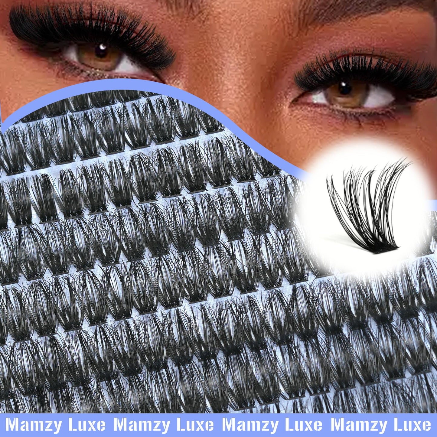 Lash Clusters Wispy 100D Eyelash Clusters 10-18mm Fluff Cluster Eyelash Extensions D Curl No Plastic Feel Individual Lashes Extension 204 Pcs Versatile False Eyelashes Clusters