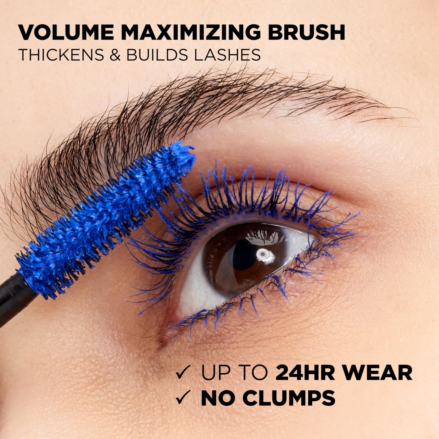L’Oreal ParisVoluminous Waterproof Volume Building Mascara, Black [360], 0.28 oz (Pack of 3)
