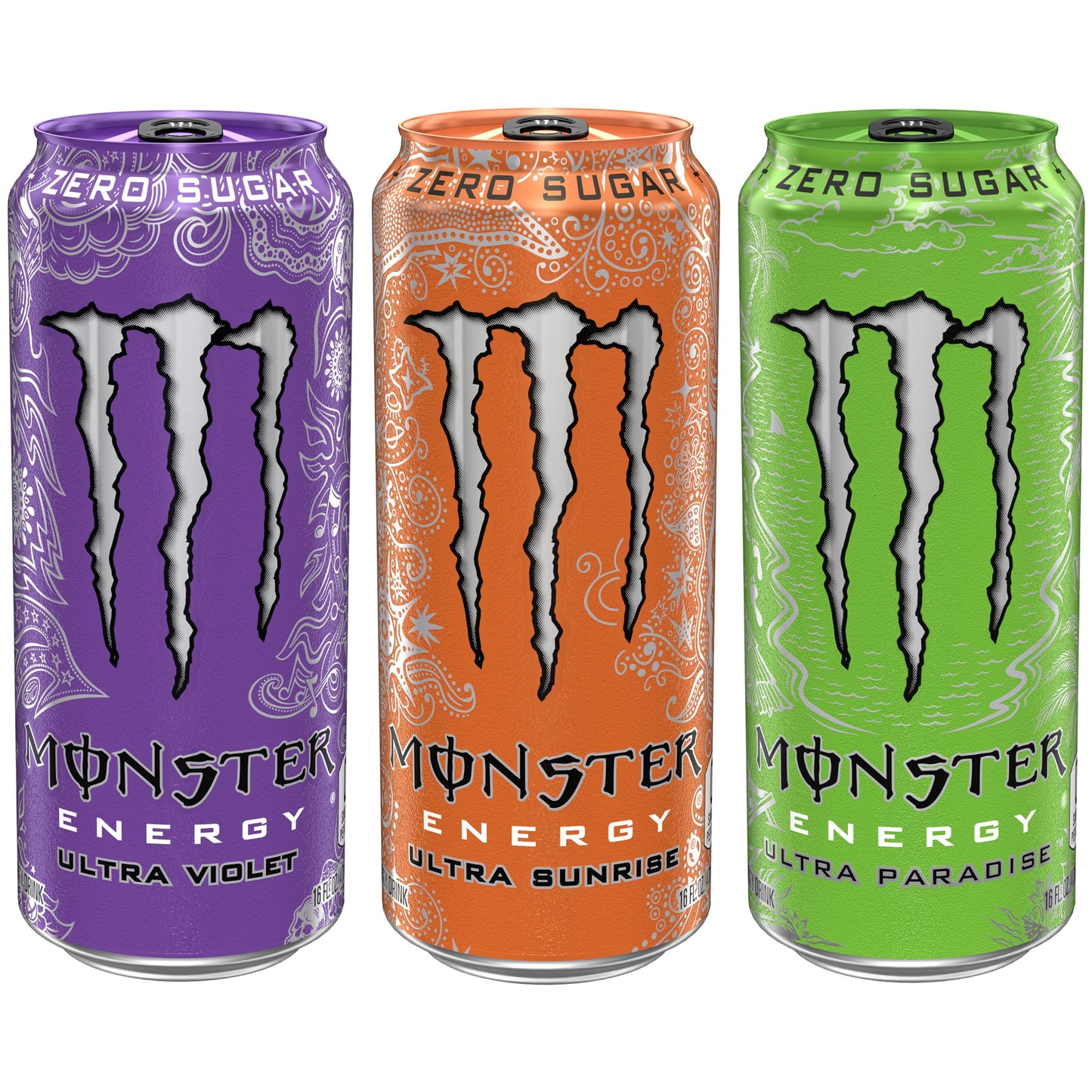 Monster Energy Zero Ultra, Sugar Free Energy Drink, 16 Ounce