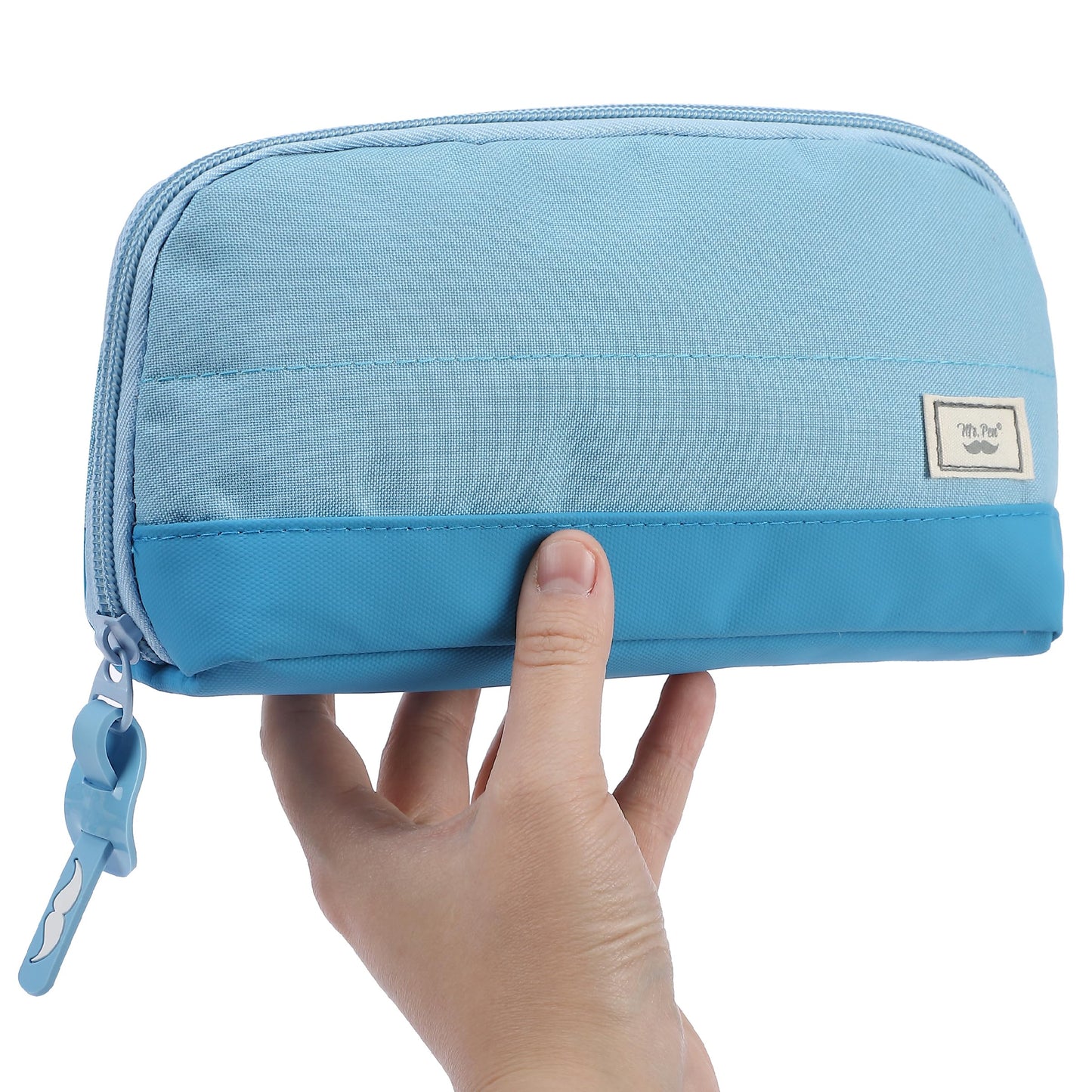 Mr. Pen- Wide-Opening Pencil Case, Triangle Design